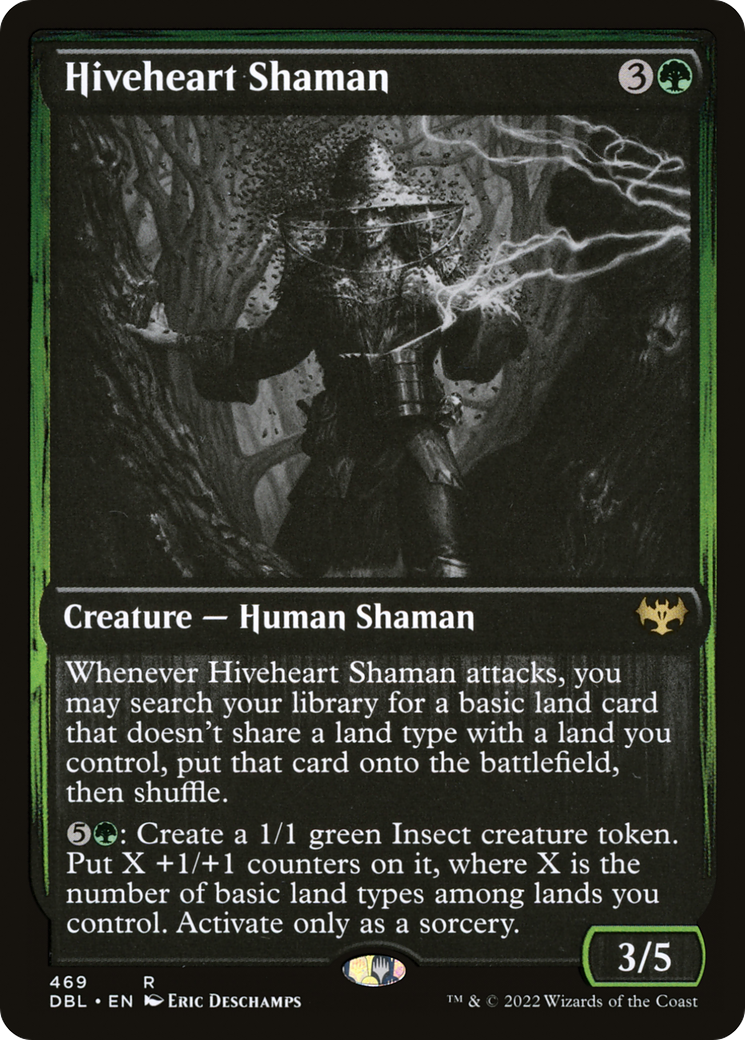 Hiveheart Shaman (DBL-469)  Foil - Innistrad: Double Feature