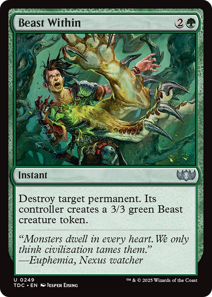 Beast Within (TDC-249)  - Commander: Tarkir: Dragonstorm