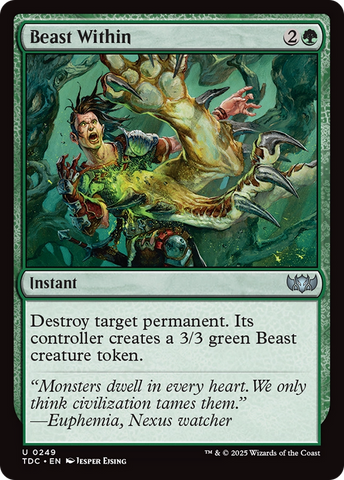 Beast Within (TDC-249) - Commander: Tarkir: Dragonstorm