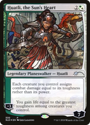 Huatli, the Sun's Heart (Stained Glass) (SLD-530)  Foil - Secret Lair Drop