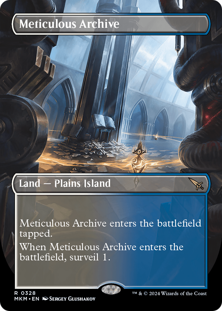 Meticulous Archive (Borderless) (MKM-328)  Foil - Murders at Karlov Manor