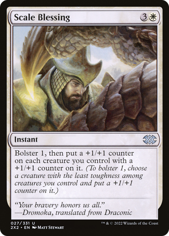 Scale Blessing (2X2-027)  Foil - Double Masters 2022