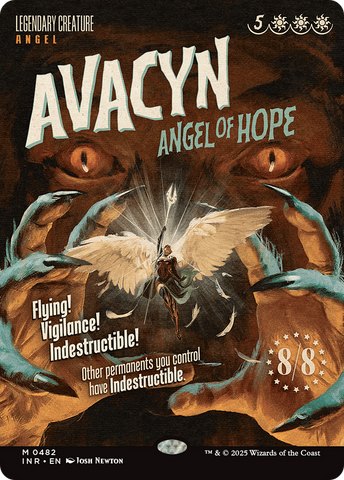 Avacyn, Angel of Hope (Showcase) (INR-482)  - Innistrad Remastered: (Showcase) (Borderless)