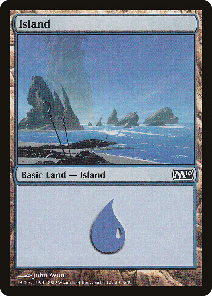 Island (235) (M10-235)  Foil - Magic 2010