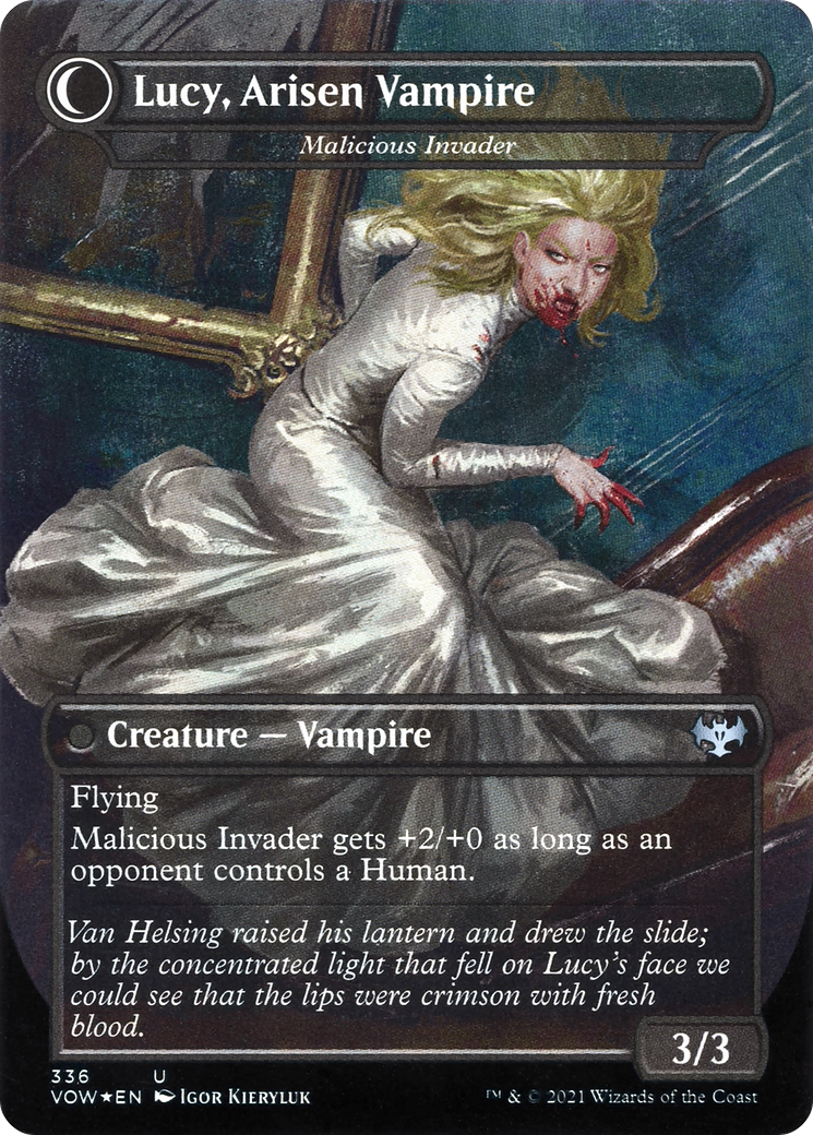 Lucy Westenra - Innocent Traveler (VOW-336)  - Innistrad: Crimson Vow: (Double Faced Transform) (Borderless)