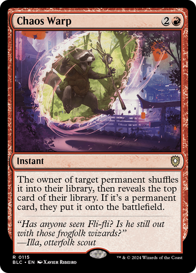 Chaos Warp (BLC-115)  - Bloomburrow Commander