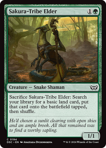 Sakura-Tribe Elder (DSC-194)  - Duskmourn: House of Horror Commander