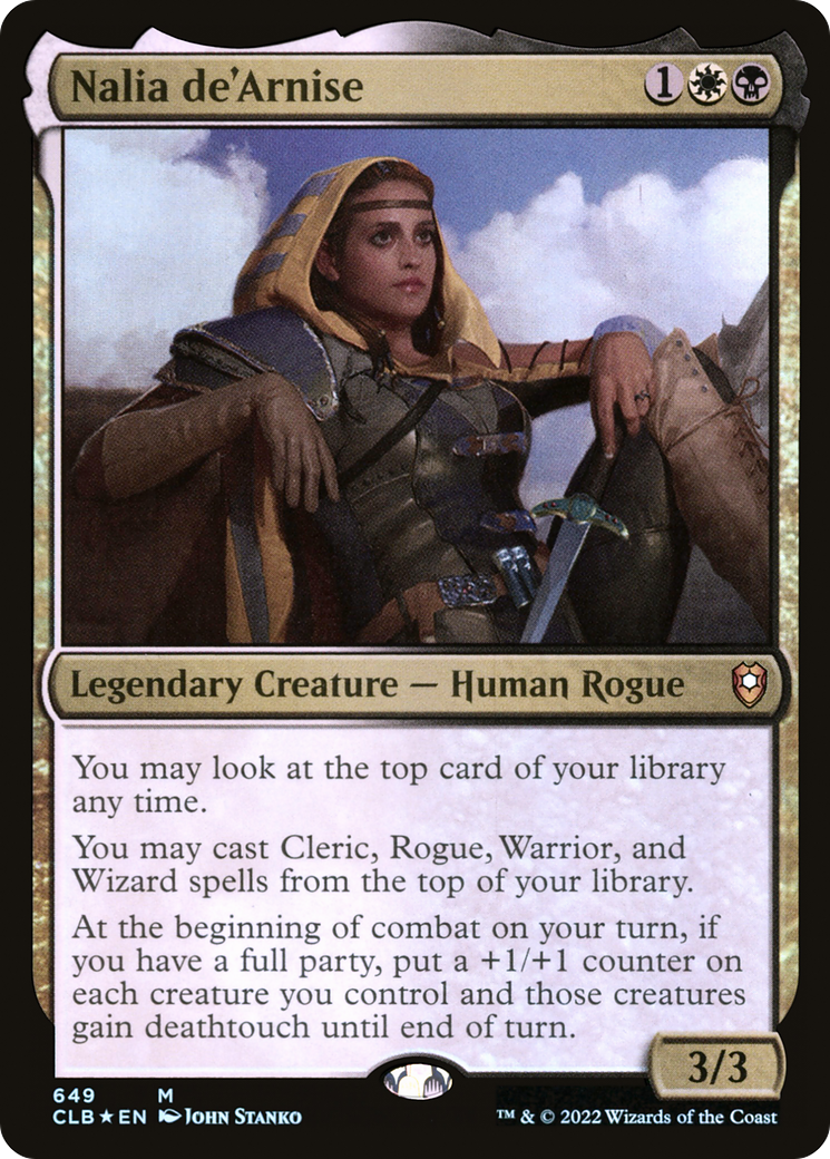 Nalia de'Arnise (CLB-649)  Foil - Commander Legends: Battle for Baldur's Gate