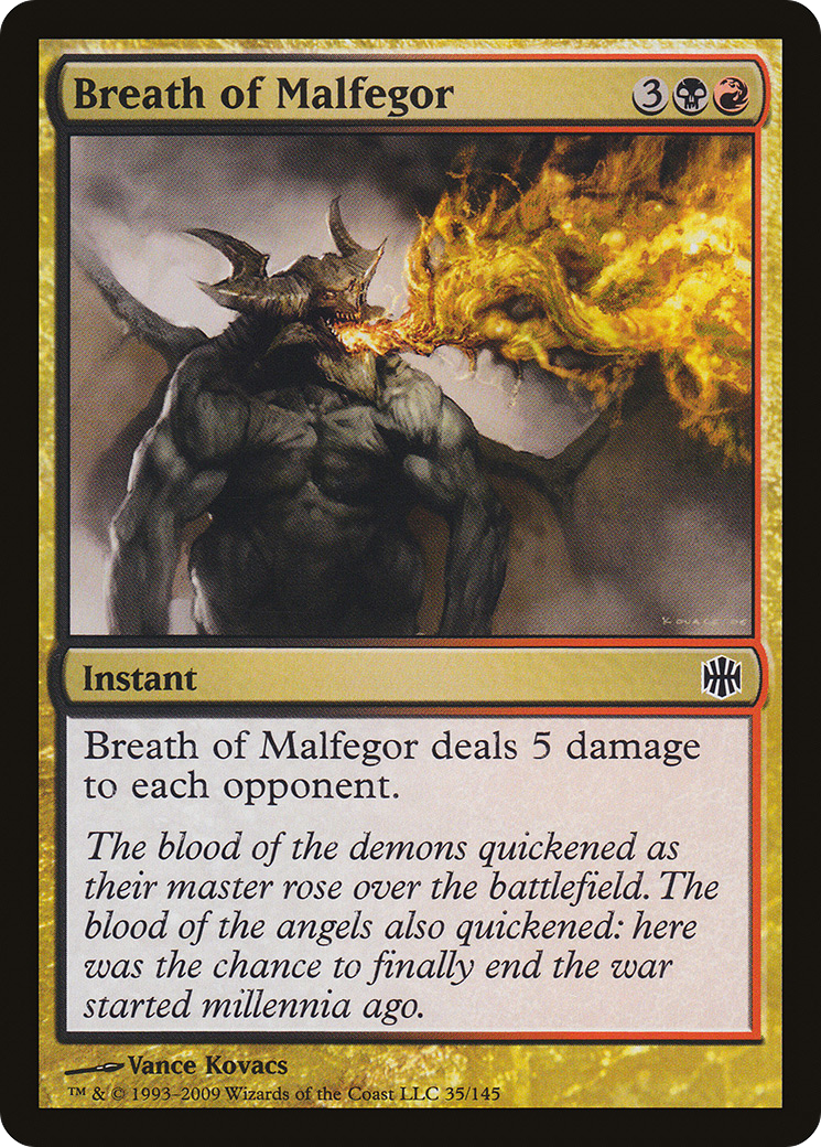 Breath of Malfegor (ARB-035)  Foil - Alara Reborn