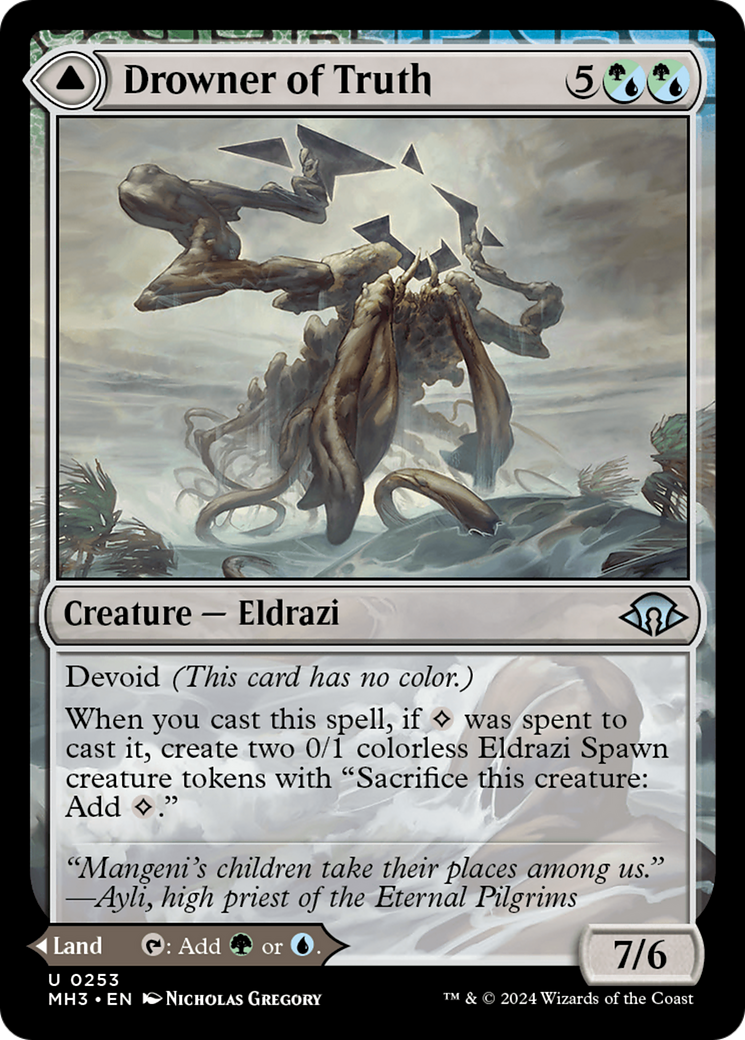 Drowner of Truth (MH3-253)  Foil - Modern Horizons 3: (devoid)