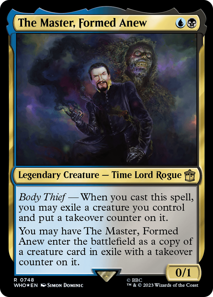 The Master, Formed Anew (Surge Foil) (WHO-748)  Foil - Doctor Who
