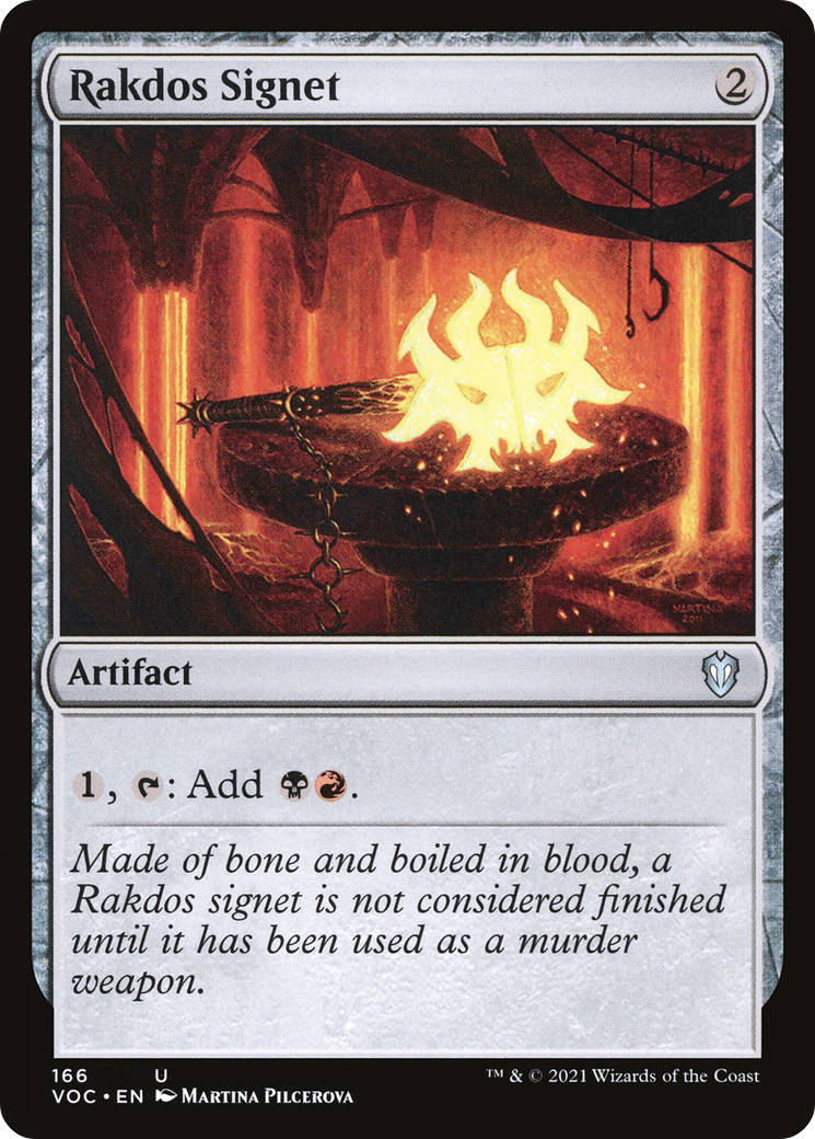 Rakdos Signet (VOC-166)  - Crimson Vow Commander