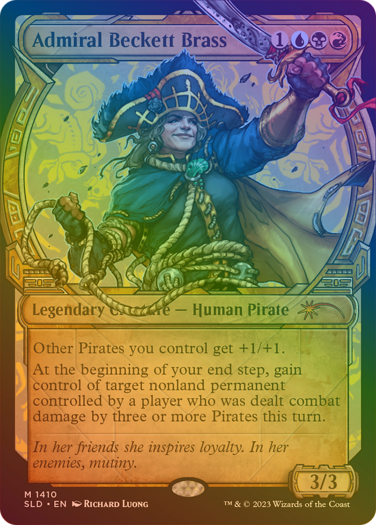 Admiral Beckett Brass (Rainbow Foil) (SLD-1410)  Foil - Secret Lair Drop: (Showcase)