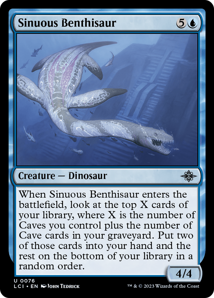 Sinuous Benthisaur (LCI-076)  - The Lost Caverns of Ixalan