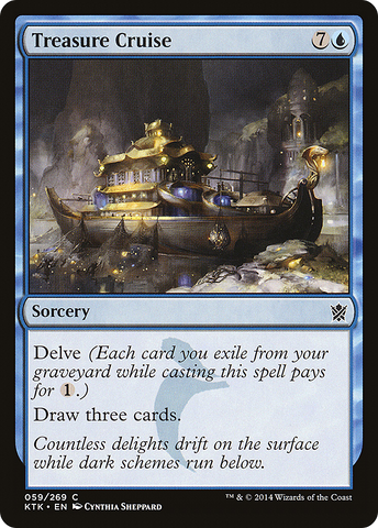 Treasure Cruise (KTK-059)  Foil - Khans of Tarkir