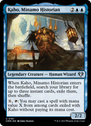 Kaho, Minamo Historian (CMM-101)  Foil - Commander Masters