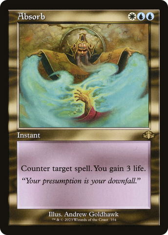 Absorb (Retro Frame) (DMR-354)  Foil - Dominaria Remastered