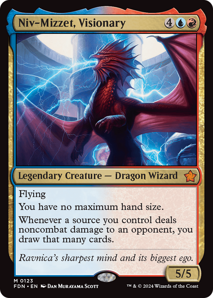 Niv-Mizzet, Visionary (FDN-123)  Foil - Foundations