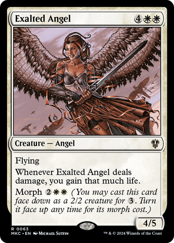Exalted Angel (MKC-063)  - Murders at Karlov Manor Commander