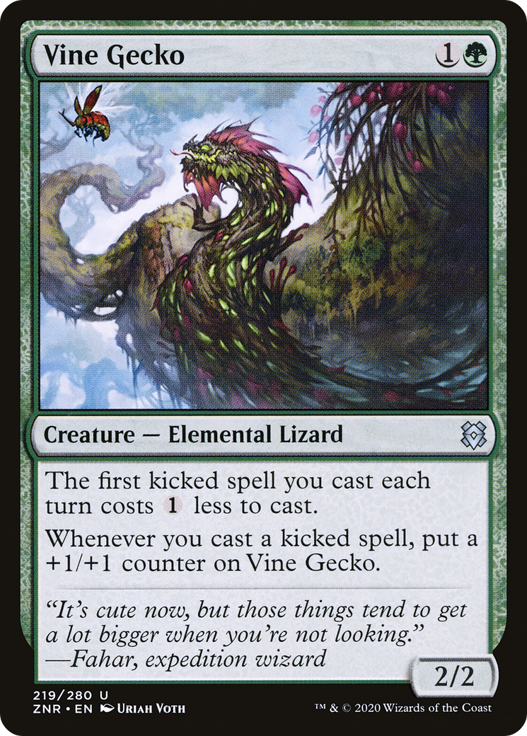 Vine Gecko (ZNR-219)  - Zendikar Rising