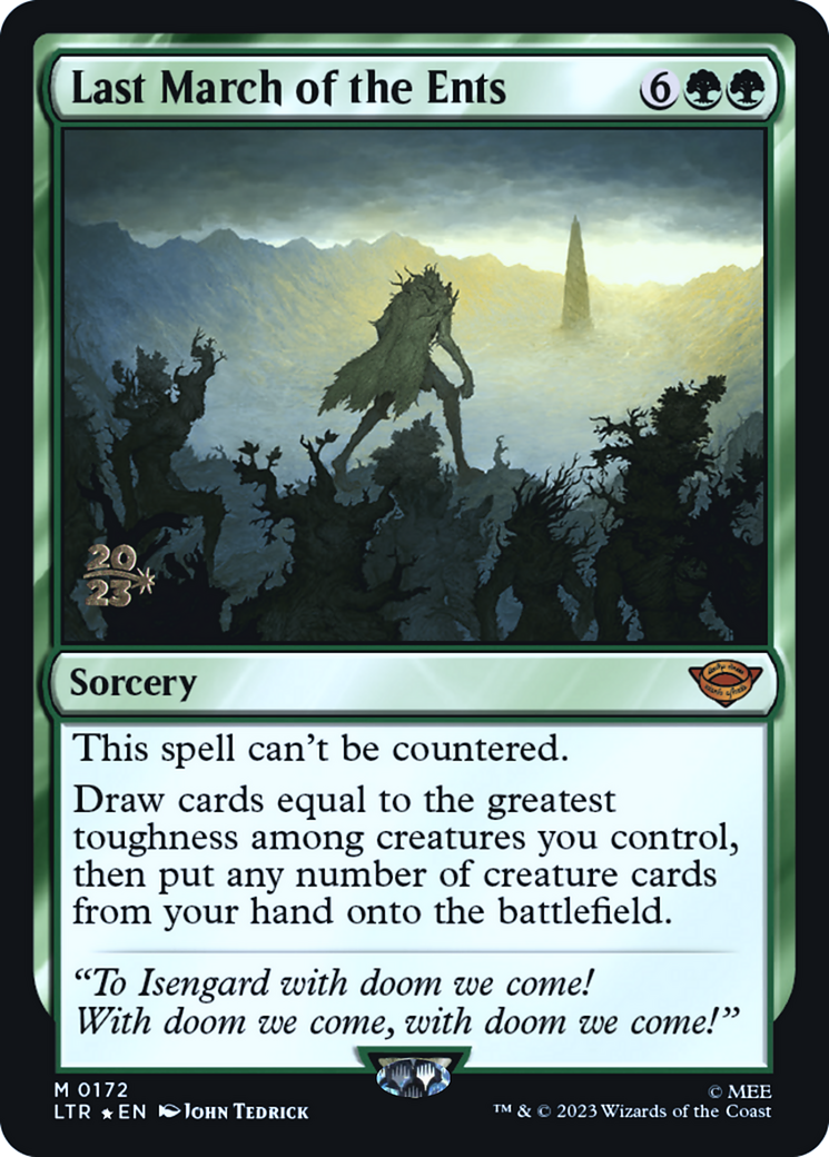 Last March of the Ents (PRE-172)  Foil - Tales of Middle-earth Promos