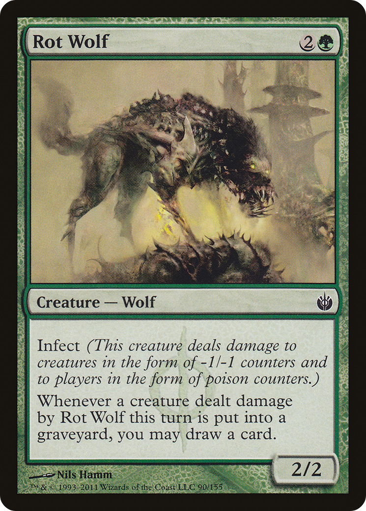 Rot Wolf (MBS-090)  - Mirrodin Besieged
