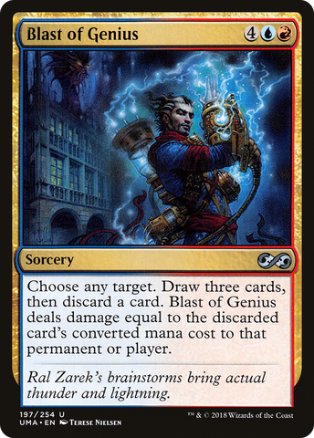 Blast of Genius (UMA-197)  Foil - Ultimate Masters