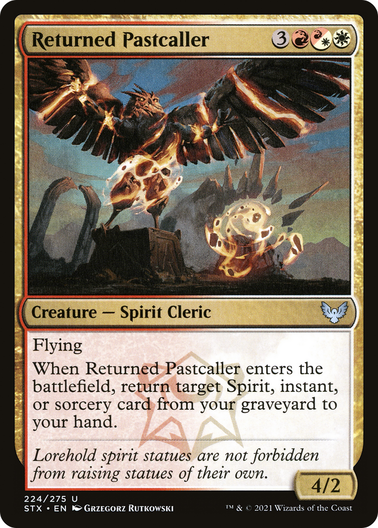 Returned Pastcaller (STX-224)  Foil - Strixhaven: School of Mages
