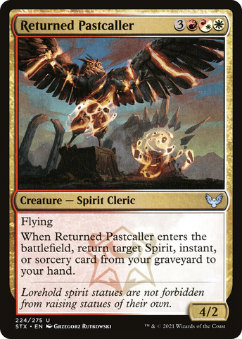 Returned Pastcaller (STX-224)  Foil - Strixhaven: School of Mages