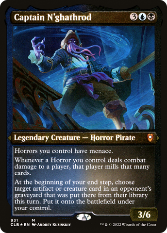 Captain N'ghathrod (CLB-931)  Etched Foil - Commander Legends: Battle for Baldur's Gate