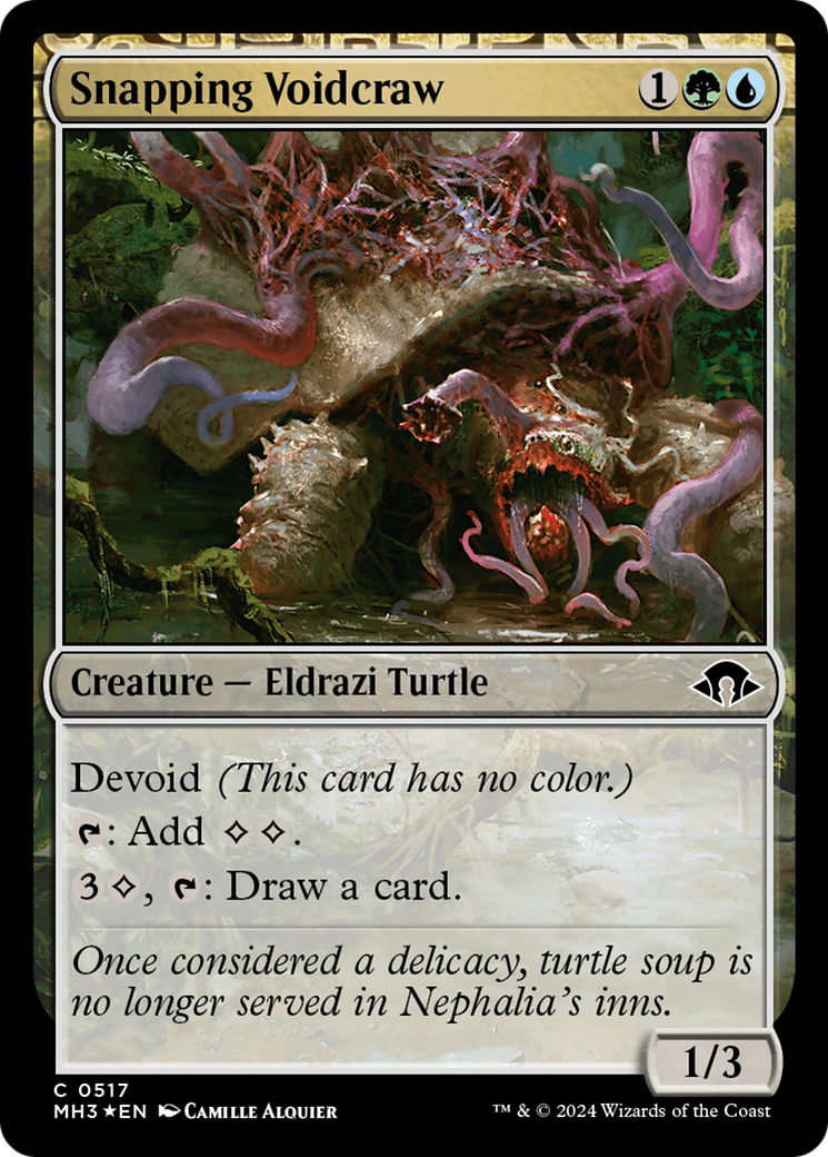 Snapping Voidcraw (Ripple Foil) (MH3-517)  Foil - Modern Horizons 3: (devoid)