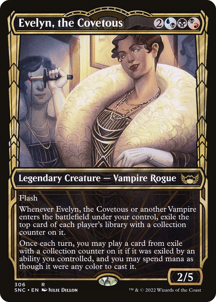 Evelyn, the Covetous (Showcase) (SNC-306)  Foil - Streets of New Capenna: (Showcase)