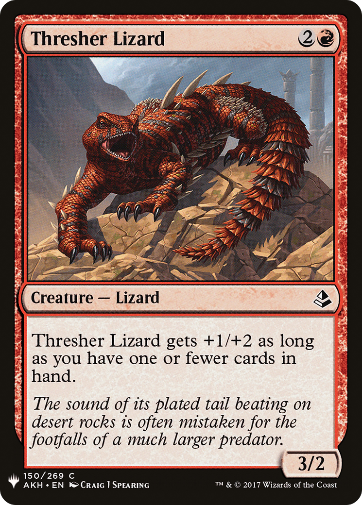 Thresher Lizard (LIST-AKH-150)  - The List