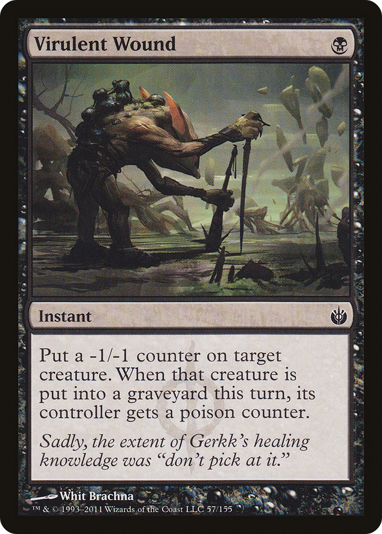 Virulent Wound (MBS-057)  - Mirrodin Besieged