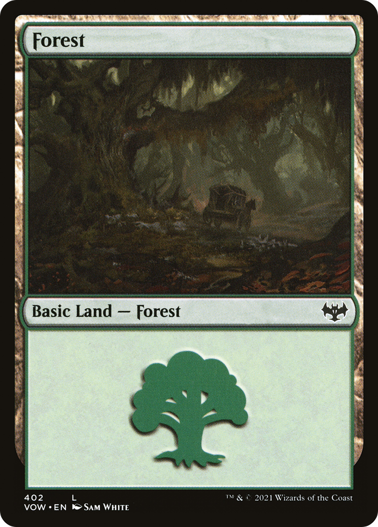 Forest (402) (VOW-402)  Foil - Innistrad: Crimson Vow