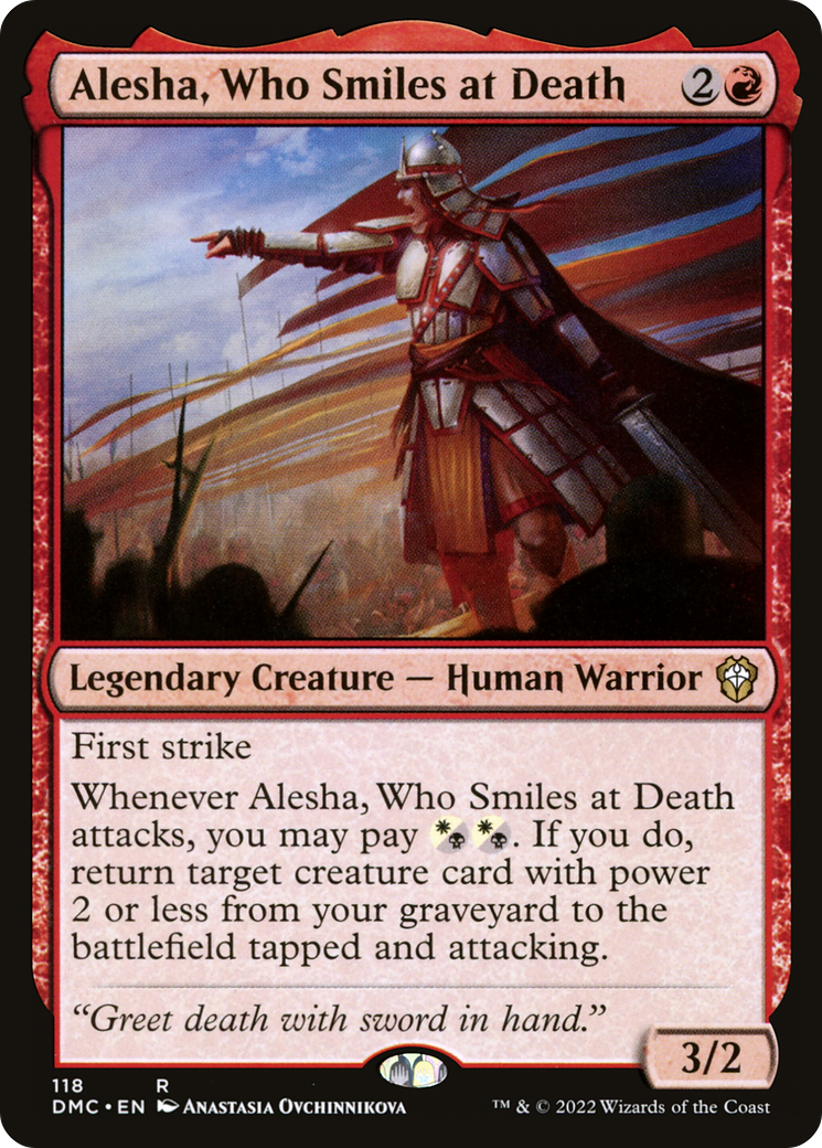 Alesha, Who Smiles at Death (DMC-118)  - Dominaria United Commander