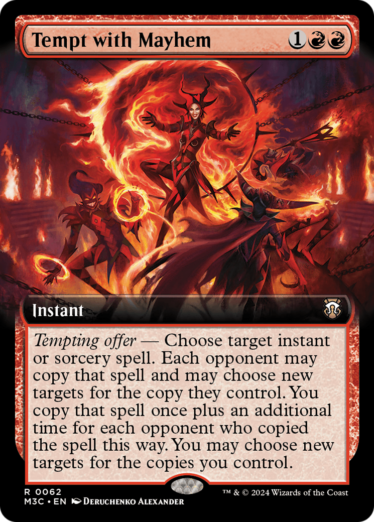 Tempt with Mayhem (Extended Art) (M3C-062)  - Modern Horizons 3 Commander: (Extended Art)
