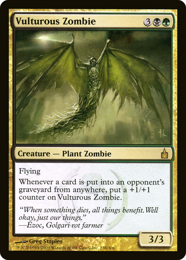 Vulturous Zombie (RAV-238)  Foil - Ravnica: City of Guilds