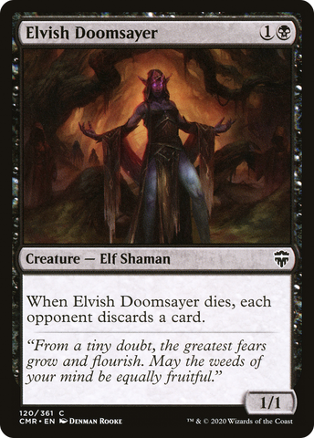 Elvish Doomsayer (CMR-120)  - Commander Legends