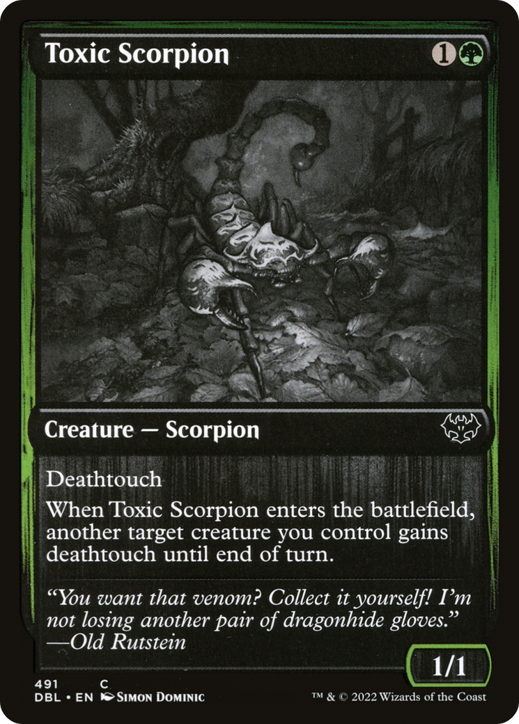 Toxic Scorpion (DBL-491)  - Innistrad: Double Feature