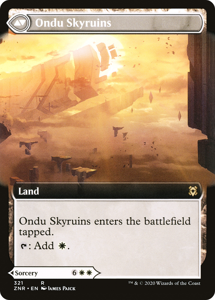 Ondu Inversion (Extended Art) (ZNR-321)  Foil - Zendikar Rising: (Extended Art)