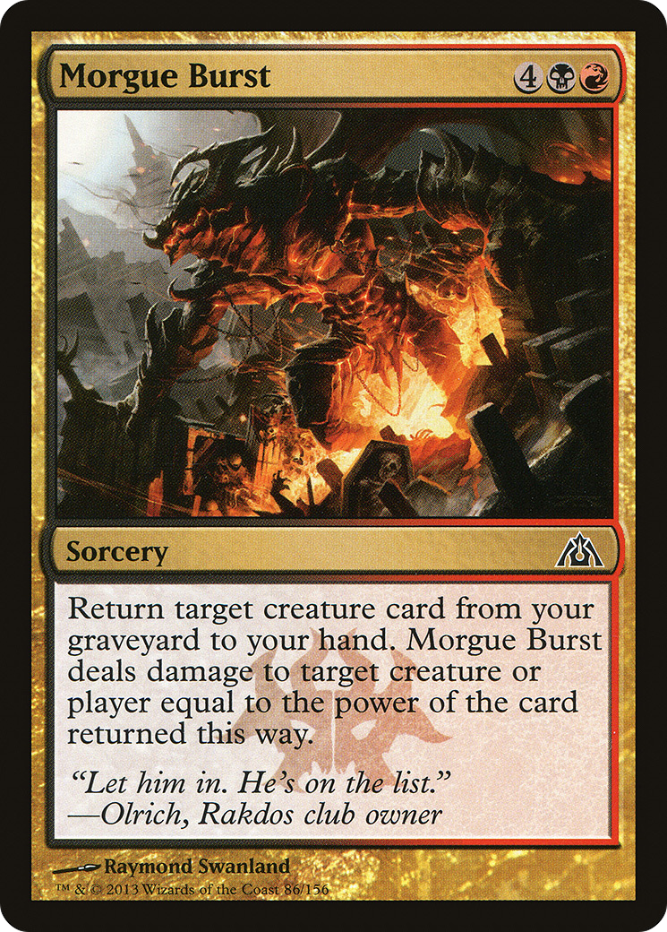 Morgue Burst (DGM-086)  - Dragon's Maze
