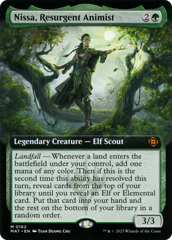 Nissa, Resurgent Animist (Extended Art) (MAT-162)  Foil - March of the Machine: The Aftermath: (Extended Art)
