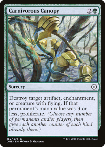 Carnivorous Canopy (ONE-162)  Foil - Phyrexia: All Will Be One
