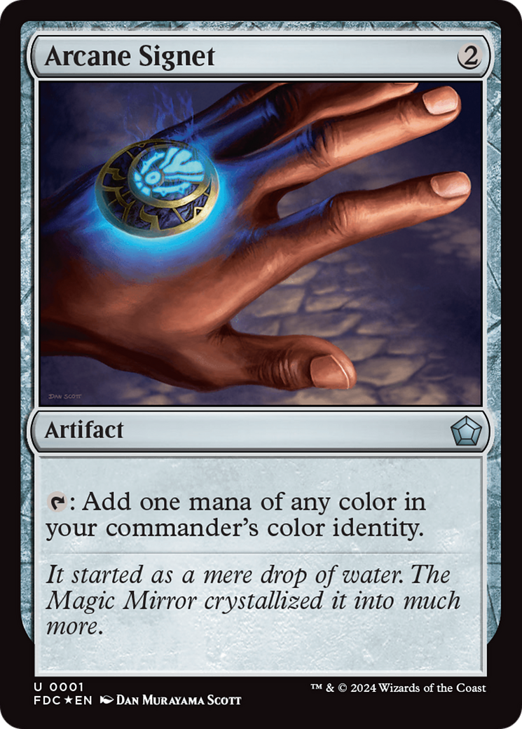 Arcane Signet (FDC-001)  Foil - Foundations Commander