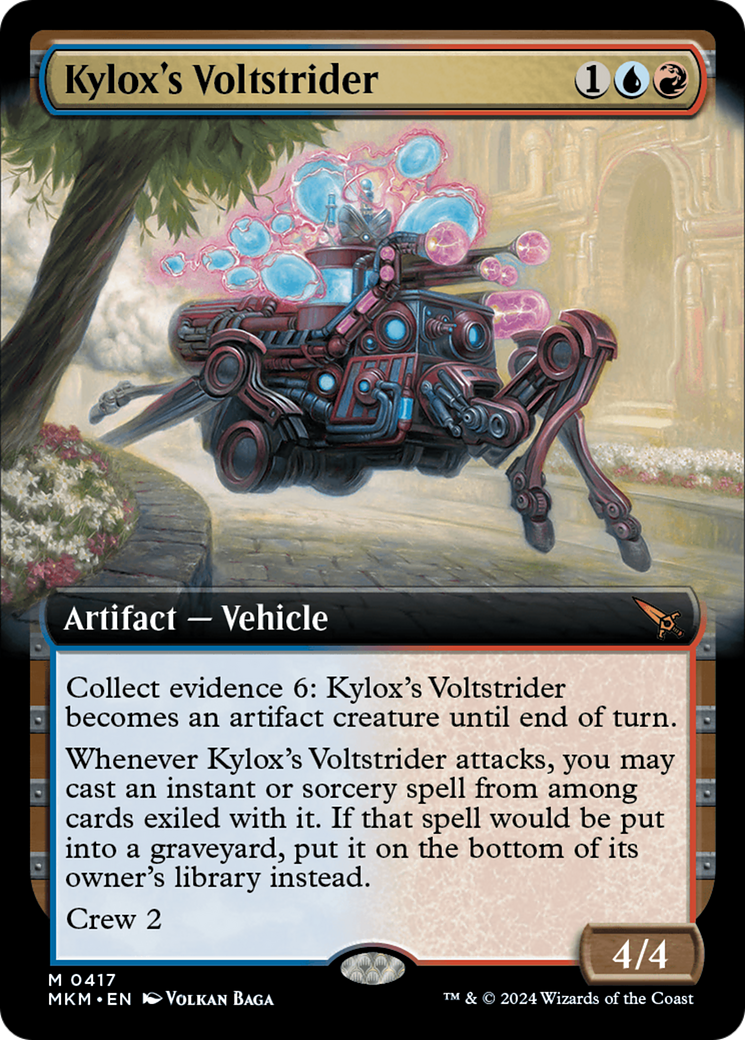 Kylox's Voltstrider (Extended Art) (MKM-417)  - Murders at Karlov Manor: (Extended Art)