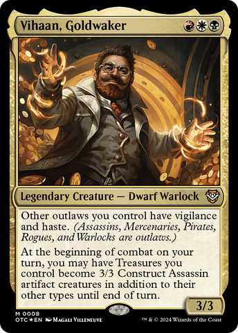 Vihaan, Goldwaker (OTC-008)  Foil - Outlaws of Thunder Junction Commander
