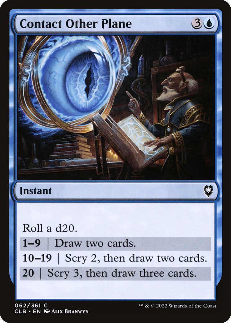Contact Other Plane (CLB-062)  Foil - Commander Legends: Battle for Baldur's Gate