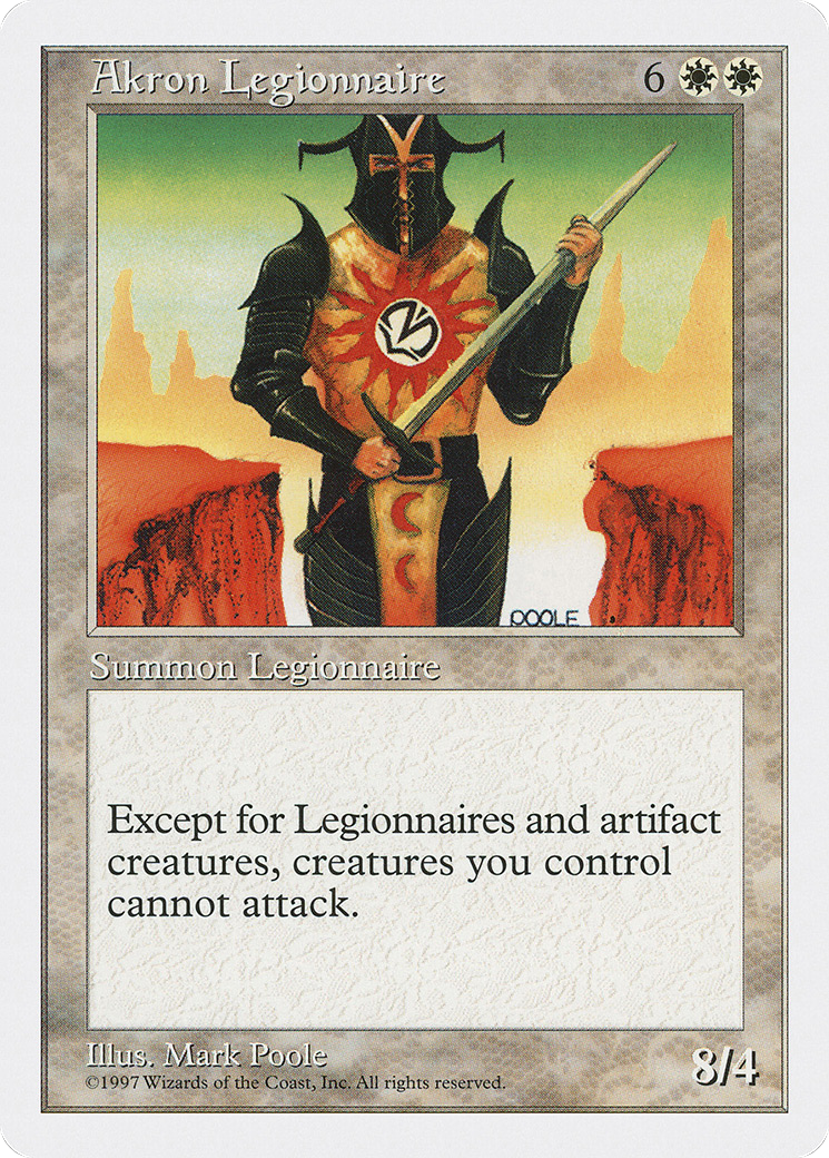 Akron Legionnaire (5ED-)  - Fifth Edition
