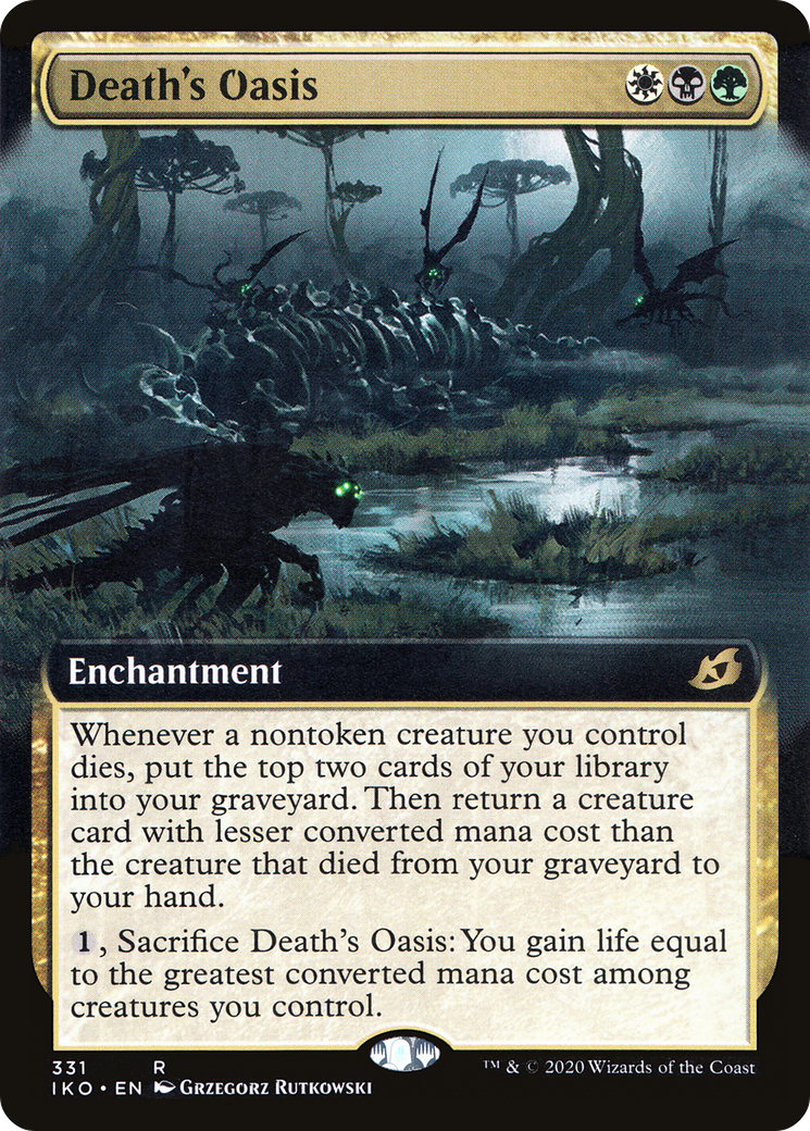 Death's Oasis (Extended Art) (IKO-331)  Foil - Ikoria: Lair of Behemoths: (Extended Art)